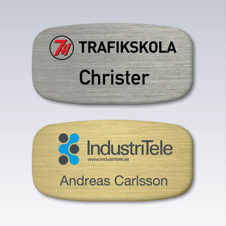 Välj mellan mässing eller förnicklad bricka.
